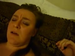 In missionary stance, I drill my fat black cock whores' moist pussy.